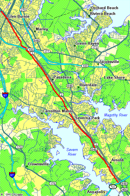 Map of B&A Trail